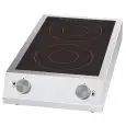Piastra ad induzione trifase con piano di cottura in vetroceramica Allforfood IND 700 D