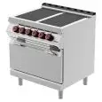 Piano cottura elettrico 4 piastre in vetroceramica con forno elettrico Desco IRE72M0 linea BOHEME