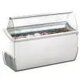 VETRINA GELATERIA - MOD. VETRINA J 9 EXTRA - CAPACITA' LT 423 - TEMPERATURA -15°/-20°C - Dim. cm. L 165,6 x P 72,3 x h 125,3 - Norma CE