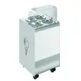 Conservatore per gelato mantecato a pozzetto - Mod JOY 4 - Capacità 4 + 4 carapine - Temperatura -15°- Ventilato - Copertura trasparente inclusa - Dimensioni cm L 59,6 x P 60,4 x h 100,5/131