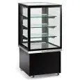 VETRINA ESPOSITIVA AD ISOLA REFRIGERATA PER PASTICCERIA - Mod. KARINA 67 Q CIOCCO - ADATTA PER CIOCCOLATO - STRUTTURA IN LAMIERA DI ACCIAIO ZINCATO - RIPIANI IN VETRO - Temp. °C +14/+16 - MONOFASE - CAPACITA' Lt 255 - REFRIGERAZIONE VENTILATA - DIM. cm L 