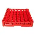 CESTO CLASSICO CON 49 SCOMPARTI QUADRATI PER BICCHIERI - MOD. KIT1/7X7 - DIMENSIONI CESTO cm L 50 X P 50 - SCOMPARTI MISURE INTERNE cm L 6,3 X P 6,3 - ALTEZZA DEL BICCHIERE DA cm 0 A 6,5 - NORMA CE