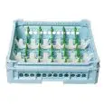 CESTO CLASSICO CON 18 SCOMPARTI RETTANGOLARI PER TAZZE, TAZZINE E CARAFFE - MOD. KIT 3X6 - DIMENSIONI CESTO cm L 50 X P 50 - SCOMPARTI MISURE INTERNE cm L 7,3 X P 14,6 - NORMA CE