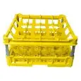 CESTO CLASSICO CON 16 SCOMPARTI QUADRATI PER BICCHIERI - MOD. KIT3/4X4 - DIMENSIONI CESTO cm L 50 X P 50 - SCOMPARTI MISURE INTERNE cm L 11,3 X P 11,3 - ALTEZZA DEL BICCHIERE DA cm 12 A 24 - NORMA CE
