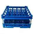 CESTO CLASSICO CON 25 SCOMPARTI QUADRATI PER BICCHIERI - MOD. KIT3/5X5 - DIMENSIONI CESTO cm L 50 X P 50 - SCOMPARTI MISURE INTERNE cm L 8,8 X P 8,8 - ALTEZZA DEL BICCHIERE DA cm 12 A 24 - NORMA CE