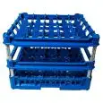 CESTO CLASSICO CON 25 SCOMPARTI QUADRATI PER BICCHIERI - MOD. KIT4/5X5 - DIMENSIONI CESTO cm L 50 X P 50 - SCOMPARTI MISURE INTERNE cm L 8,8 X P 8,8 - ALTEZZA DEL BICCHIERE DA cm 24 A 34 - NORMA CE