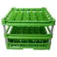 CESTO CLASSICO CON 36 SCOMPARTI QUADRATI PER BICCHIERI - MOD. KIT3/6X6 - DIMENSIONI CESTO cm L 50 X P 50 - SCOMPARTI MISURE INTERNE cm L 7,3 X P 7,3 - ALTEZZA DEL BICCHIERE DA cm 24 A 34 - NORMA CE