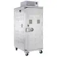 CONTENITORE ISOTERMICO AD APERTURA FRONTALE - MOD. KOALA 1000 RUOTE - CON RUOTE - REGOLAZIONE TEMPERATURA DA -18°/+10° C - TERMOSTATO DIGITALE PROGRAMMABILE - GRUPPO FRIGORIFERO VENTILATO A BASSISSIMO CONSUMO - CHIUSURA LUCCHETTABILE - PER TRASPORTO CONTE
