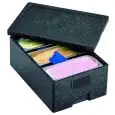 CONTENITORE ISOTERMICO IN POLIPROPILENE PORTA BACINELLE GELATERIA - DIMENSIONI mm. 610x430x250h