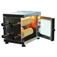 MACCHINA PER KURTOSKALACS - MOD. KS-4 - Capacità n. 12 kurtoskalacs - N. 4 spade - Allacci: 230 V MONOFASE - Potenza 1,65 kW - Dimensioni: cm L 30 x P 45 x 37,7 h - Norma CE