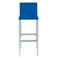 SGABELLO LIBERTY - MOD. LIBERTY H75 - SEDUTA IN TECNOPOLIMERO - GAMBE IN ALLUMINIO ANODIZZATO - PER USO INTERNO/ESTERNO - DIM. cm L 37 x P 42 x H 98 - NORMA CE