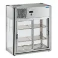 ESPOSITORE DA BANCO VETRINA REFRIGERATA - MOD. LINUS 100 - TEMPERATURA +4° / +10° C - VETRO SU 4 LATI - REFRIGERAZIONE VENTILATA - SBRINAMENTO AUTOMATICO - NORMA CE