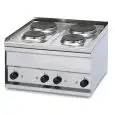 Piano cottura elettrico 4 piastre tonde Allforfood PC/2ET linea ELLE