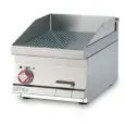 Fry Top elettrico professionale da banco piastra rigata cromata superchrome Allforfood FTRT/64ETS linea ELLE
