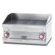 Fry Top elettrico professionale da banco piastra rigata cromata superchrome Allforfood FTRT/66ETS linea ELLE