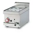 BAGNOMARIA TOP A GAS - MOD. BMT/64G - N. 1 vasca x  GN 1/2 + GN 1/3  H15 - Dimensioni: cm L 40 x P 60 x H 28 - Norma CE