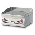 Fry Top a gas professionale da banco piastra liscia in acciaio Allforfood FTLT/66G linea ELLE