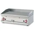 Fry Top a gas professionale da banco piastra liscia in acciaio Allforfood FTLT/68G linea ELLE
