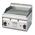 Fry Top a gas professionale da banco piastra liscia in acciaio Allforfood FTL/6G linea ELLE