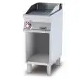 Fry Top elettrico professionale piastra rigata in acciaio Allforfood FTR/74ET linea ELLE
