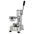 AMBURGATRICE MANUALE - MOD. PRAM10 - DIMENSIONI STAMPO Ø cm 10 - DIM. Cm L 19 x P 25 x h 32 - NORMA CE