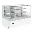 Espositore murale refrigerato - Mod LILIUM GRAB&GO SELF H 1155 - Refrigerazione ventilata - Temperatura +2° C +6° C (piano espositivo) e +4° C +8° C (sulle mensole)