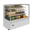 Espositore murale refrigerato - Mod LILIUM GRAB&GO SELF H1355 - Refrigerazione ventilata - Temperatura +2° C +6° C (piano espositivo) e +4° C +8° C (sulle mensole)