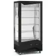 VETRINA ESPOSITIVA AD ISOLA REFRIGERATA PER PASTICCERIA E GELATERIA - MOD. MARILYN 651 GBT - STRUTTURA ESTERNA IN ALLUMINIO ANODIZZATO NERO - RIPIANI IN VETRO FISSI EVAPORANTI - Temp. °C -10/-20 - ALIMENTAZIONE MONOFASE - POTENZA W 480 - CAPACITA': 650 LT