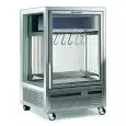 VETRINA REFRIGERATA VERTICALE PER FROLLATURA CARNE - MOD. MEAT 276 DA - STRUTTURA IN ALLUMINIO - VENTILATO - CAPACITA' LT. 275 - TEMPERATURA +1°/+2°C - DIM cm L 79,5 x P 76 x H 124 - NORMA CE