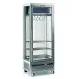 VETRINA REFRIGERATA VERTICALE PER FROLLATURA CARNE - MOD. MEAT 302 DA - STRUTTURA IN ALLUMINIO - VENTILATO - CAPACITA' LT. 400 - TEMPERATURA +1°/+2°C - DIM cm L 73 x P 62,5 x H 201,5 - NORMA CE