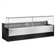Banco alimentare neutro (senza gruppo e senza evaporatore) - Mod MESETAS VC NE - Profondita' piano espositivo: 79 cm
