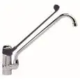 RUBINETTO PER LAVELLO - Mod. MFBL40 - Monoforo e monocomando - Leva lunga - Canna ø 20 tipo Spout