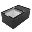 ESPOSITORE DA BANCO REFRIGERATO - MOD MICROTOP - PER GELATO CONFEZIONATO - CAPACITA' LT 11 - REFRIGERAZIONE STATICA - TEMPERATURA -10°/-15° - Dim Cm. L 32,6 x P 51,6 x h 23,3 - Norma CE