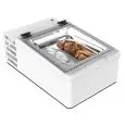 ESPOSITORE DA BANCO REFRIGERATO - MOD. CREAM 2V W - RISPARMIO ENERGETICO -10% - CAPACITA' LT. 28 - REFRIGERAZIONE STATICA - TEMPERATURA -10°/-22° - Dim. Cm. L 49 x P 79 x h 34,5 - Norma CE