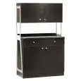 Mobile di servizio da sala - Mod ML3212SSP - Struttura e pannelli in nobilitato - N 2 sportelli - N 2 cassetti - N 2 pensili - Dimensioni cm L 92 x P 48 x h 153