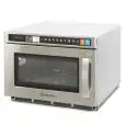 Forno a microonde in acciaio - Mod MO-1817S - Comandi digitali - Sistema scan e go - Capacità camera di cottura Lt 17 - 2 magnetron - Potenza resa kW 1,8 - Potenza kW 3 - 230V monofase - Norma CE