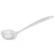 CUCCHIAIO FORATO IN MELAMINA BIANCA - RESISTENTE ALLE ROTTURE E SICURO AL CONTATTO CON OGNI ALIMENTO - LAVABILI IN LAVASTOVIGLIE - DIMENSIONI mm L 300