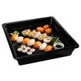 BACINELLA GASTRONOMIA IN MELAMINA NERA GN 2/3 mm. L 353 x P 325 x 65h - RESISTENTI ALLE ROTTURE E SICURE AL CONTATTO CON OGNI ALIMENTO - LAVABILI IN LAVASTOVIGLIE