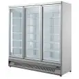 ESPOSITORE VERTICALE REFRIGERATO PER SURGELATI E GELATI - VENTILATO - Mod. OT188DV3 - CAPACITA' Lt 1450 - N. 3 PORTE A VETRO - TEMPERATURA -18°/-22°C - DIM. cm L 188 x P 76 x H 199,7 - NORMA CE
