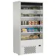 ESPOSITORE MURALE REFRIGERATO - MOD. MURALES 10 W - IDEALE PER L'ESPOSIZIONE DI BEVANDE, LATTICINI, PRODOTTI PRECONFEZIONATI - CAPACITA' LT. 657 - TEMPERATURA 0°/+4°C - VENTILATO - DIMENSIONI cm L 98,5 x P 64 x h 198,5 - Norma CE