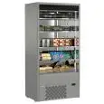 ESPOSITORE MURALE REFRIGERATO - MOD. MURALES 10 X - IDEALE PER L'ESPOSIZIONE DI BEVANDE, LATTICINI, PRODOTTI PRECONFEZIONATI - CAPACITA' LT. 657 - TEMPERATURA 0°/+4°C - VENTILATO - DIMENSIONI cm. L 98,5 x P 64 x h 198,5 - Norma CE