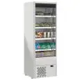 ESPOSITORE MURALE REFRIGERATO - MOD. MURALES 7 W - IDEALE PER L'ESPOSIZIONE DI BEVANDE, LATTICINI, PRODOTTI PRECONFEZIONATI - CAPACITA' LT. 438 - TEMPERATURA 0°/+4°C - VENTILATO - DIMENSIONI cm. L 68,5 x P 64 x h 198,5 - Norma CE
