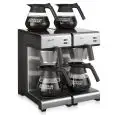 MACCHINA CAFFE' IN ACCIAIO INOSSIDABILE - MOD. MONDO TWIN M - N. 4 PIASTRE CALDE - N. 2 SISTEMI DI INFUSIONE - PRODUZIONE ORARIA Lt. 28 - TEMPO PREPARAZIONE 6 MINUTI OGNI DUE TERMOS - POTENZA W 3460 - DIMENSIONI mm. L 404 x P 406 x 446 h