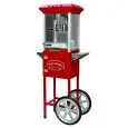 MACCHINA PER POP CORN CON CARRELLO - MOD. NE05N - PENTOLINO DA 240g PER COTTURA CON OLIO - POTENZA 1,17 Kw - ALIMENTAZIONE 230 V MONOFASE - DIMENSIONI cm L 66 x P 39 x H 150
