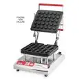 PIASTRA SINGOLA - MOD. NEW COOKMATIC PAV - PER PASTICCERIA - PER TARTELLETTE ALTE FINO A mm 22 - ALIMENTAZIONE MONOFASE V 220-240/1/50Hz - POTENZA W 3200 - DIM. Cm L 44 X P 53 X h 42 - NORMA CE