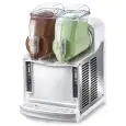 MACCHINA PER PRODOTTI CREMOSI - MOD. NINA 2 - N. 2 VASCHE - N. 2 COMPRESSORI - CAPACITA'  VASCA LT 2+2 - Dim. Cm. L 28,1 x P 39,1 x h 49,8 - NORMA CE