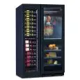 Vetrina refrigerata per vino, salumi e formaggi con capacità Lt 840 e temperatura da +2 a +12 °C / +12 a 20 °C e da (2x) 0° a +20 °C Klimaitalia NORCIA 290 4T