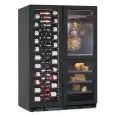 Vetrina refrigerata per vino, salumi e formaggi con capacità Lt 840 e temperatura da +2 a +20 °C e da (2x) 0° a +20 °C Klimaitalia NORCIA 360 3T