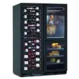 Vetrina refrigerata per vino, salumi e formaggi con capacità Lt 840 e temperatura da +2 a +12 °C / +12 a 20 °C e da (2x) 0° a +20 °C Klimaitalia NORCIA 360 4T