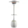Nebulizzatore e riscaldatore per esterno Idrobase - Mod OASI 25 - Rinfrescatore a nebulizzazione - Riscaldatore a resistenza - Base di appoggio - Altezza cm h 215